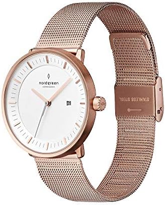 Nordgreen [ノードグリーン] 【Philosopher】レディースのローズゴールドの北欧 デザイン腕時計 36mm ロズゴールドメッシュストラップ