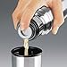 Isosteel VA-9554Q 0.9 L Vacuum-Insulated Can with Drinking Cup and Quickstop Single-Hand Pouring-System, 18/8 Stainless Steel