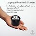 Premium Herb and Spices Grinder for Weed and Dry Herbs, With Pollen, Kief Catcher. Black Aluminium 4 Piece Spice Herb Grinder, 2,5-Inch: Grand Grinders