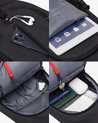 Waterfly Chest Bag, Shoulder Bag, Shoulder Bag, Small Backpack for Sports, Hiking, Cycling, Men and Women