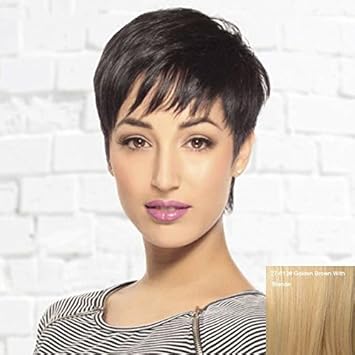 Spiffy Boy Cut Short Side Bang Capless Human Hair Wig For Women
