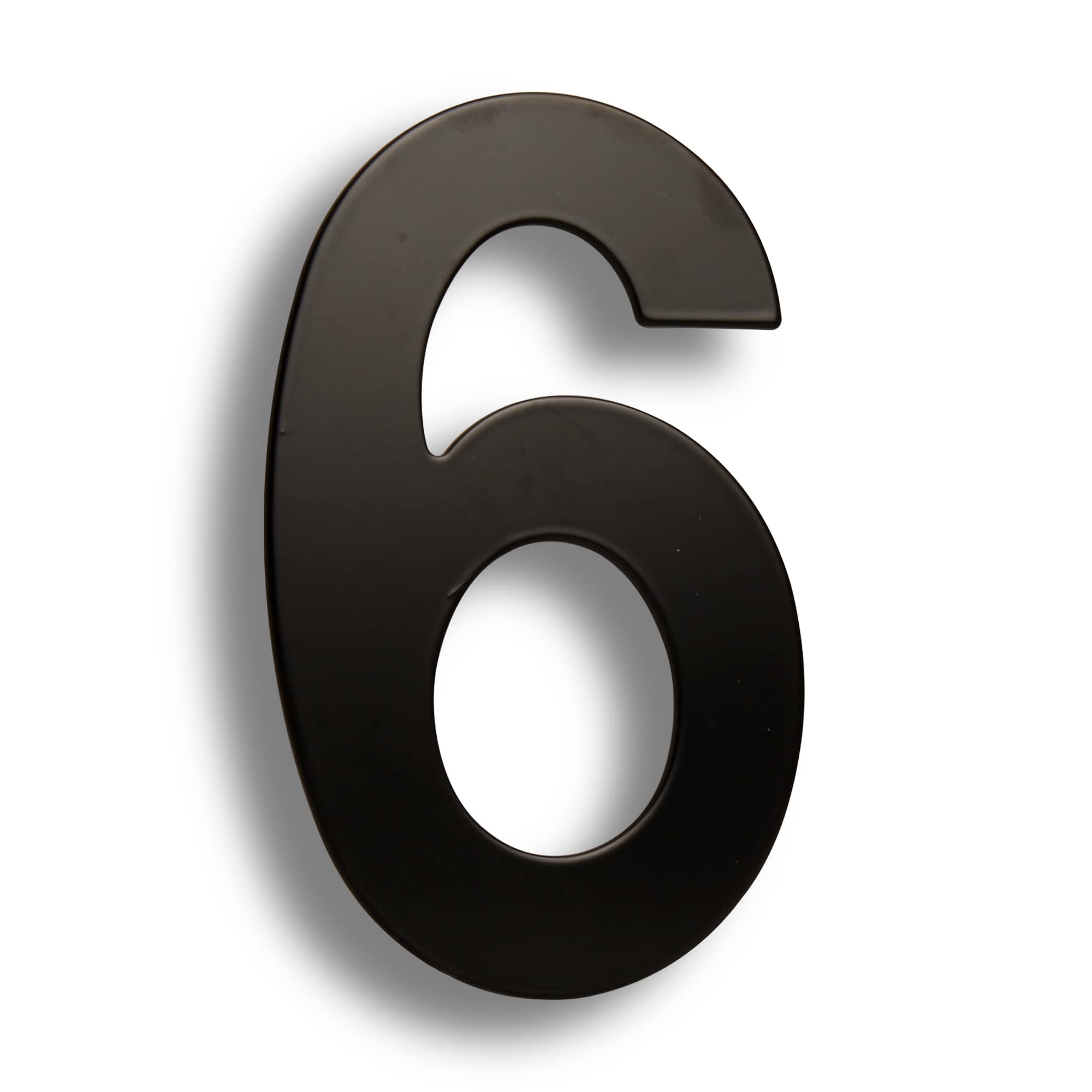 HASWARE 304 Stainless Steel Modern House Number 8 Inch/20cm Stylish Door Alphabet Plaque for Street Home Decor (6, 8 Inch Black)