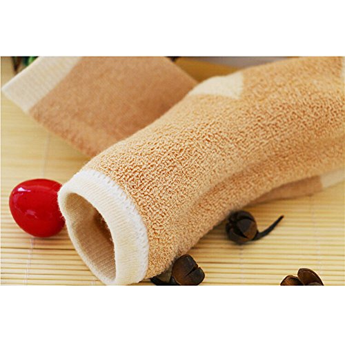 VWU 3-pack Baby Natural Organic Cotton Socks Thick Cuff Socks - Image 4