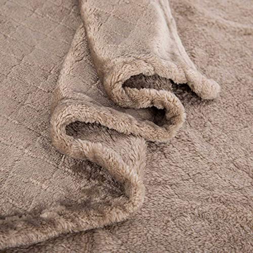 Baby Blanket or Pet Blanket, Comfy Soft Warm Blankets for Baby Girls and Boys, Dog and Cat, Plush Fleece Throw Blankets for Sofa, Couch, Travel and Camping (Grid 28\