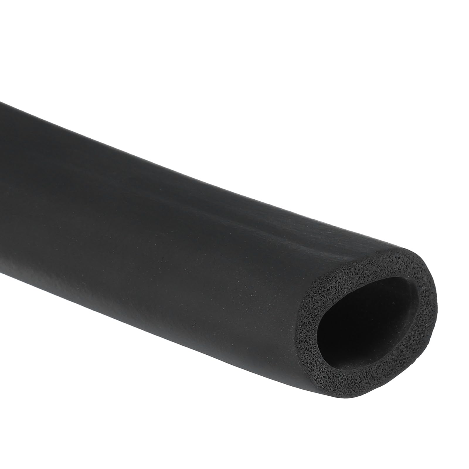PATIKIL 25mm ID x 35mm OD x 1m Long Pipe Insulation Foam Tube, Pipe Cover Wrap Roll EPDM Bar Tubing for Handle Grip Guitar Stand AC Units, Exercise Machine Handle, Black