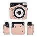 Phetium Protective Case Compatible with Fujifilm Instax Square SQ6 Instant Film Camera, Soft PU Leather Bag with Adjustable Shoulder Strap (Blush Gold)
