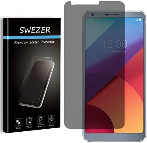 For LG G6 - SWEZER Privacy Anti-Spy Tempered Glass Screen Protector, 9H, 0.3mm, 2.5D Anti-Chip Round Edge, Anti-Scratch, Anti-Bubble