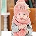Baby Hood Scarf, Misaky Winter Baby Kids Girls Boys Warm Woolen Coif Caps Hats (Pink)