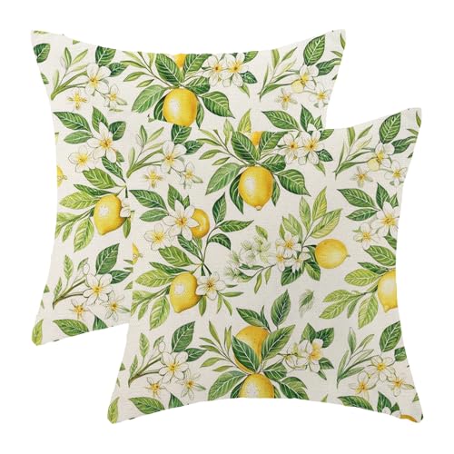 OFIRD Spring Pillow Covers 18x18 Pack of 2 Sage Green Yellow… at Amazon