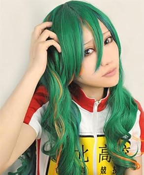 Amazon アニメ コスプレ ウィッグ ロング ヘアー グリーン 長髪 緑色 巻島裕介 コスプレ 仮装 通販