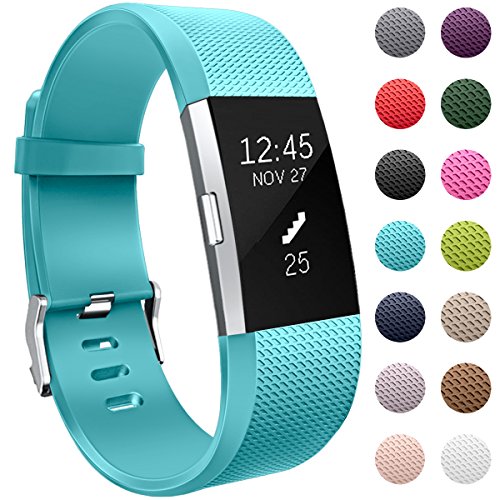 image for GEAK For Fitbit Charge 2 Bands, Classic Sports Replacement Bands for F