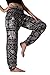 Bangkokpants Women's Casual Pants Harem Bohemian Clothes Hippie Boho Yoga Outfits Smocked Waist (Black, Plus Size)