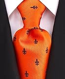 Scott Allan Mens Fleur De Lis Necktie