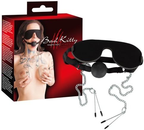 Bad Kitty Eye Mask with Integrated Mouth Gag by Bad Kitty