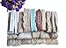 RayLineDo 20 Meters Assorted Vintage Style Lace Ribbon Trim Bridal Wedding Scalloped Edge Crochet Lace DIY Sewing Accessory Collection C