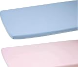 Dudu N Girlie Crib Fitted Sheets 40x90cm Pack of 2 Cotton Jersey