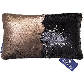 Amazon Com Aitliving Full Sequins Throw Pillow Case 12x20 Inch