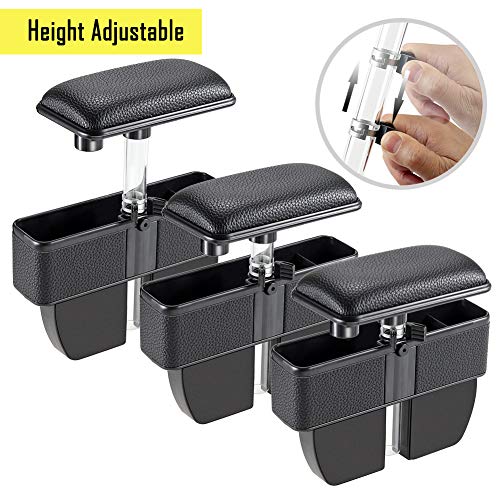 image for LILER Car Elbow Support Pads and Seat Pockets, Car Console Side Organi