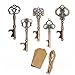 AmaJOY 50pcs Assorted Vintage Skeleton Key Openers Antique Copper Wedding Favors Birthday Party Gifts