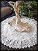 Galleria di Giovanni Doily Large 24 Inch Ivory Princess Round Lace European Dresser Table Scarf Topper
