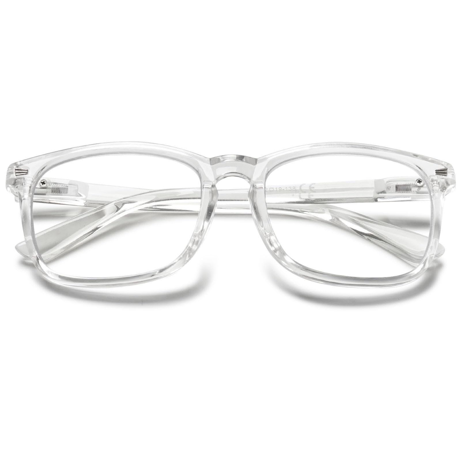 MAGIMODAC Blue Light Blocking Glasses Reading Glasses Lightweight Frame Eyeglasses 1.0 1.25 1.5 1.75 2.0 2.25 2.5 2.75 3.0 3.5 4.0 Unisex for Women and Men and Aged (Transparent, 1.75)