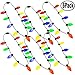 JOYIN 6 Packs Christmas LED Light Up Bulb Necklaces 9 Bulbs LED Necklace Holiday Xmas Costume Accessories for Christmas Party Favor Party Supply