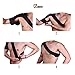 JBM Elastic Compression Shoulder Brace Support Strap Wrap Belt Band Pads and Sleeves Protector for Men and Women (One Size Fits All, Right)