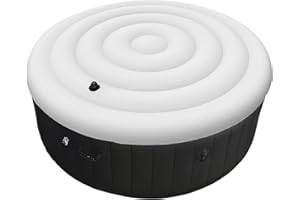 VniYors 4.5 Ft Inflatable Hot Tub Cover, Coleman Spa Cover, Round Hot Tub Cover, Hot Tub Covers Replacement Rainproof and Tearproof, Outdoor Inflatable Hot Tub (4.5Ft)