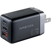 InMotion 67W USB-C US GaN Charger with 1M USB-C Cable and 3 Ports