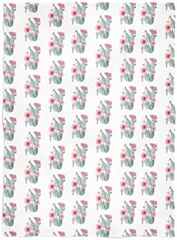 Boho Succulent and Flowers Swaddle