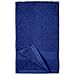 Amazon Basics 6 Piece hand towels for bathroom, Fade Resistant 100% Cotton Hand Towels, soft absorbent bathroom hand towels 6 - Pack (26''x16''), Navy Blue