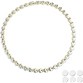 KYOSI Magnetic Necklace for Women 3500 Gauss Strength Magnet Jewelry Stainless Steel Chain (Silver&Gold)
