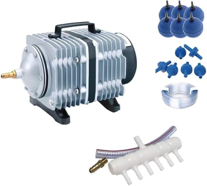 Hailea ACO328 Set Luftkompressor Koi Teich Aquarium Belüfter