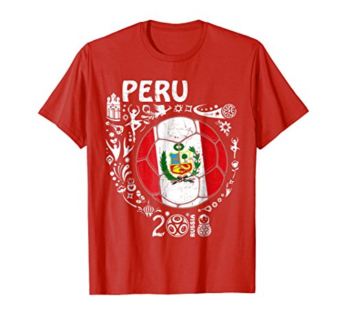 Peru Jersey Soccer T Shirt 2018 Team men women kids