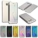 iMusi Case Cover for Samsung Galaxy S6 Edge Plus, Mirror Smart Clear Transparent View Window Flip Protector Bumper - Silver