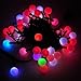 LED Color-Changing Linkable 16 Feet Christmas Light String with 50 RGB Globes, X070RGB