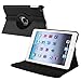 Insten 360-degree Swivel Leather Case Compatible with Apple iPad iPad mini with Retina display (iPad Mini 2) / Mini , Black