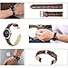 iStrap Leather Watch band Alligator Grain Calfskin Replacement Strap Stainless Steel Buckle Bracelet for Men Women-18mm 19mm 20mm 21mm 22mm 24mm-Black Brown