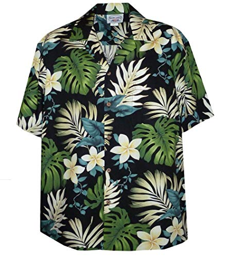 Tropical Floral Monstera and Plumeria Hawaiian