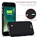 iPhone 7 Plus Battery Case, Sgrice Ultra-Slim (0.52 in) Lightweight(3.9oz) Portable Charger iPhone 7 Plus (5.5 inch)4880mAh Extended Battery Case Back Up Power Bank for iPhone 7 Back Up (Black)