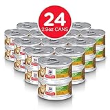 Hill's Science Diet Wet Cat Food, Adult 7+ for Senior Cats, Youthful Vitality, Chicken & Vegetable Stew, 2.9 oz Cans, 24 Pack