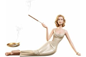 Handcrafted Ceramic Aroma Statue, Ceramic Diffuser with Attached Ash Tray, Sculptural Aromatherapy Statue Incense, Vintage El