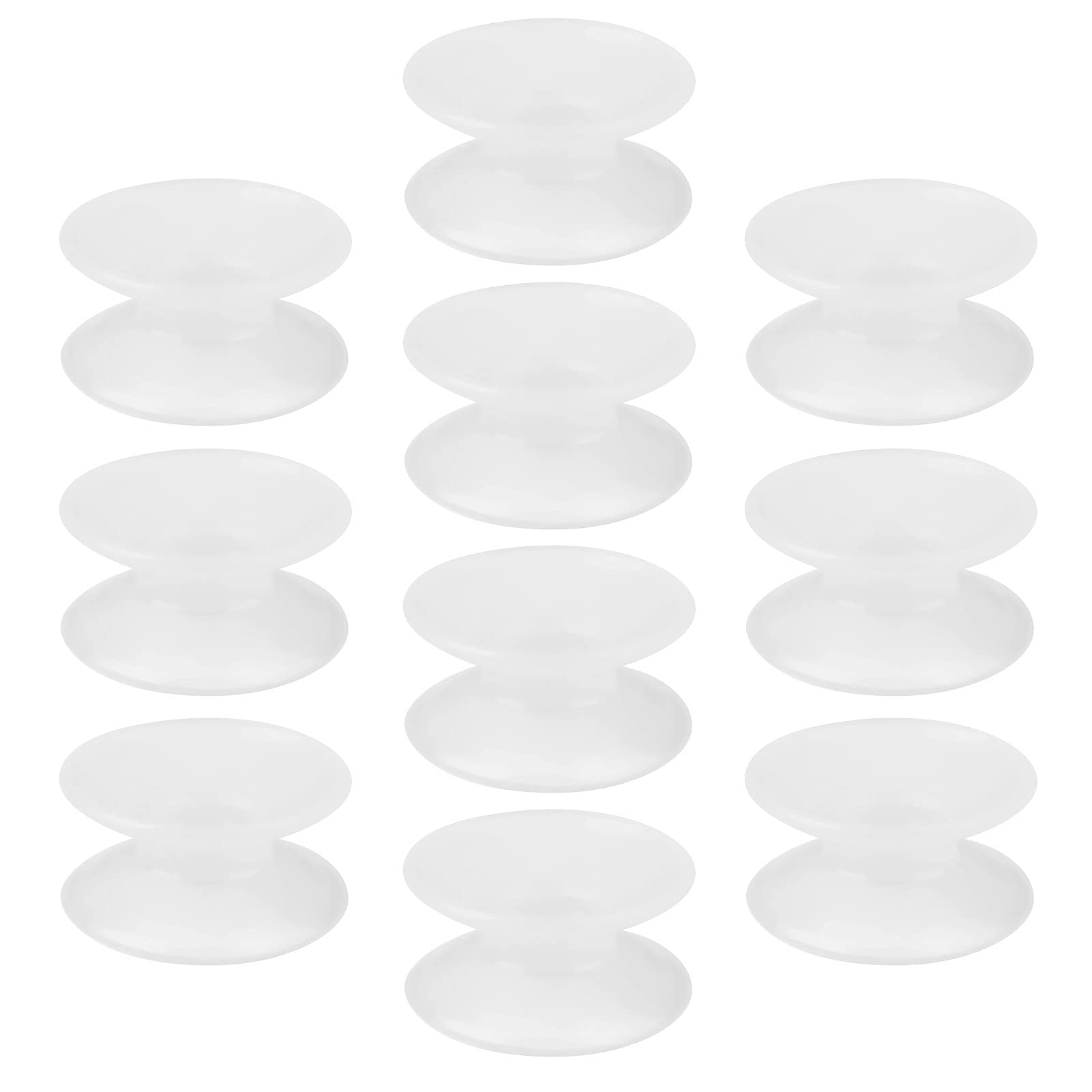 10Pcs Heavy Duty Silicone Double Sided Aquarium Suction Cups with Strong Hold and Reusable Design for Aquarium Filter Pump