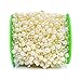 DOMESTAR 200 Feet Ivory Pearl Garland, Roll of Beads Pearl Chain Pearl Strands String of Pearls Wire Pearl Bridal Bouquet Decoration for Crafts Wedding Party Supplies DIY Accessories