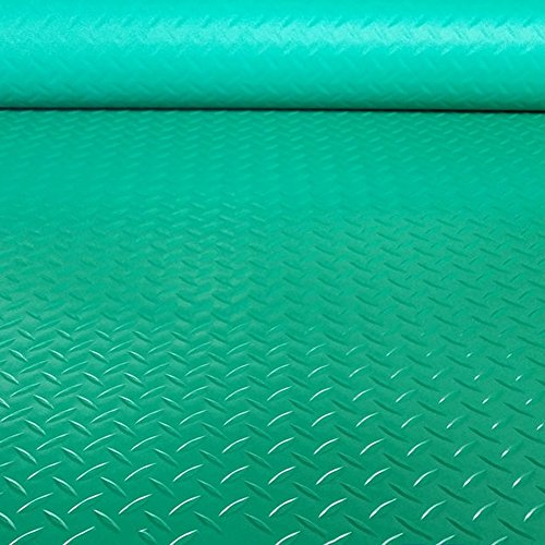 QIANDA Swimming Pool Carpet PVC Anti-skid Mat Wear-resisting Waterproof Bathroom Rubber, Thickness 1.5mm (Color : Green, Size : 0.8m x 5m)