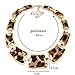 Tonhpxh Fashion Gold Style Leopard Textured Necklace Collar Bib For Women