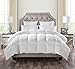 LUXURIOUS QUEEN Size White Goose Down Alternative Comforter Duvet Insert 750 Fill Power, 50 oz Fill Weight,Plush Siliconized Polyester Fiberfill,Hypoallergenic,Baffle Box design & LIFETIME WARRANTY!