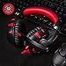 PC Gaming Headset, ONIKUMA 7.1 Surround Sound USB Gaming Headset, Crystal Clear Sound with Noise Isolating Mic, Over-ear Deep Bass Volume Control LED Light for PC Mac Computer Gamers Laptop (Red)