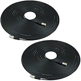 GLS Audio 100ft Mic Cable Patch Cords - XLR Male to XLR Female Black Microphone Cables - 100' Balanced Mike Snake Cord - 2 Pack