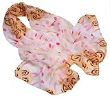 niceeshop(TM) Fashion Women Polka Dots Rose Print Chiffon Shawl Scarf